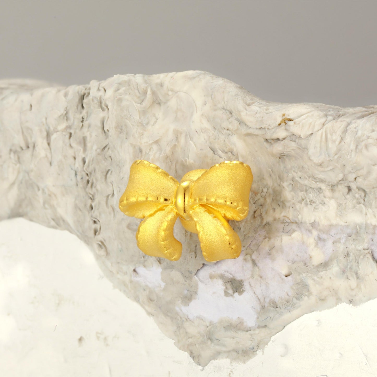 24K Gold Bow Knot Charm