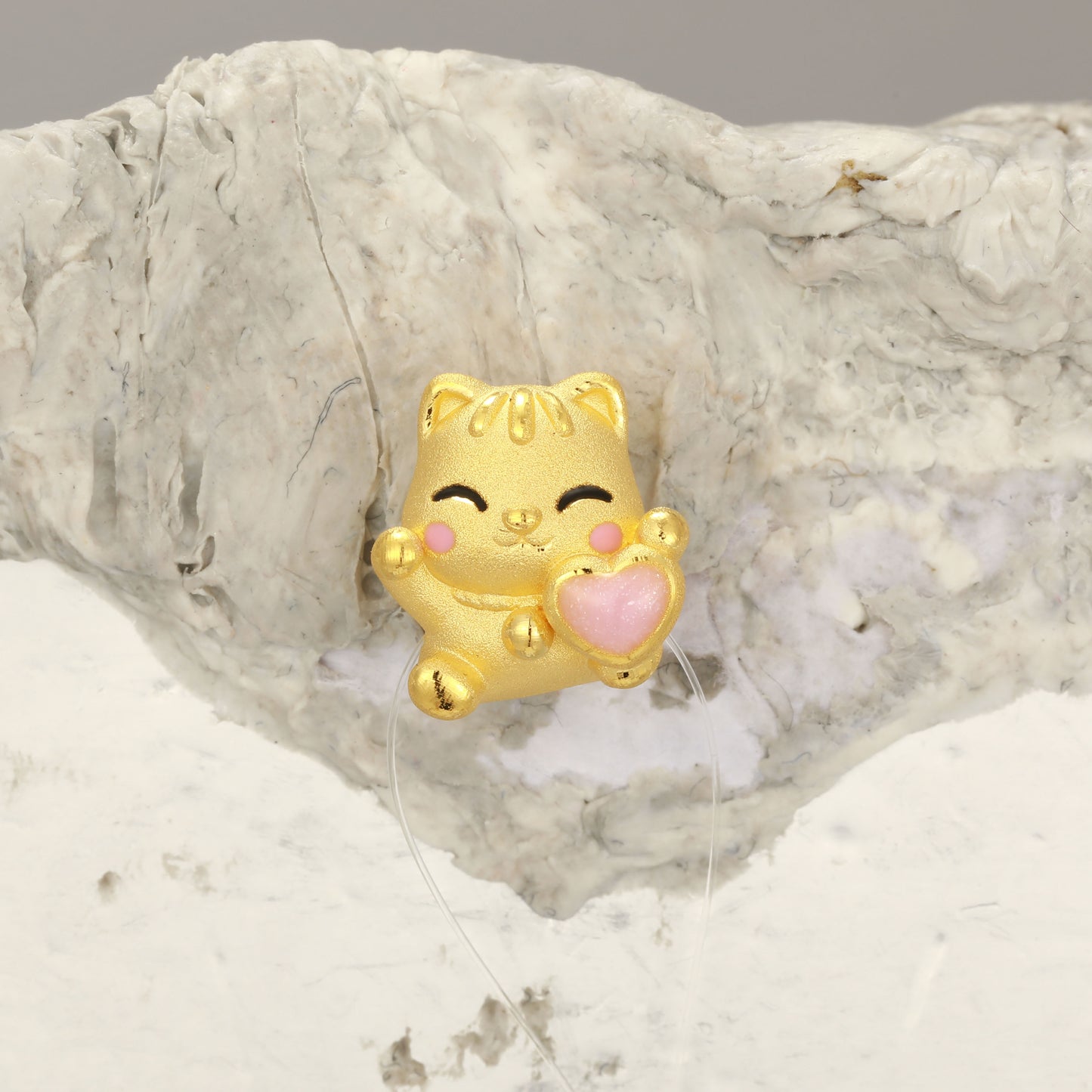 Children's Series 24K Gold Lucky Cat Charm