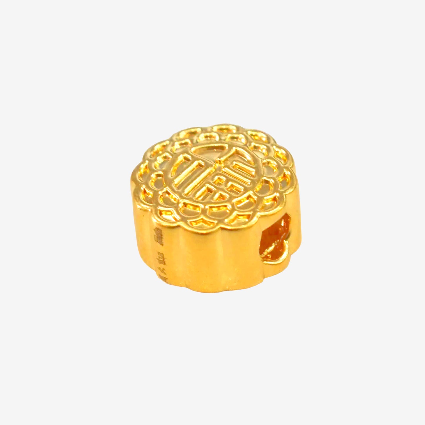 24K Gold Mid-Autumn Festival Blessing Mooncake Charm