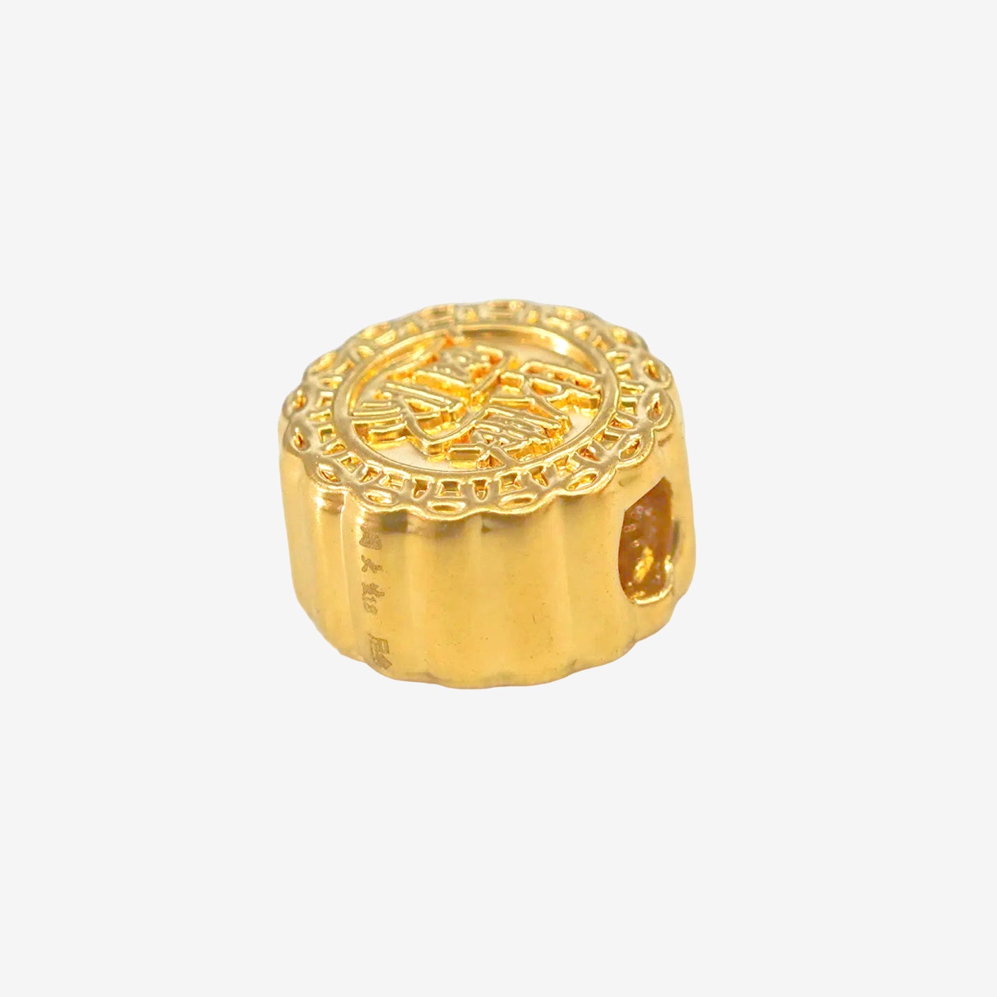 24K Gold Mid-Autumn Festival Blessing Mooncake Charm