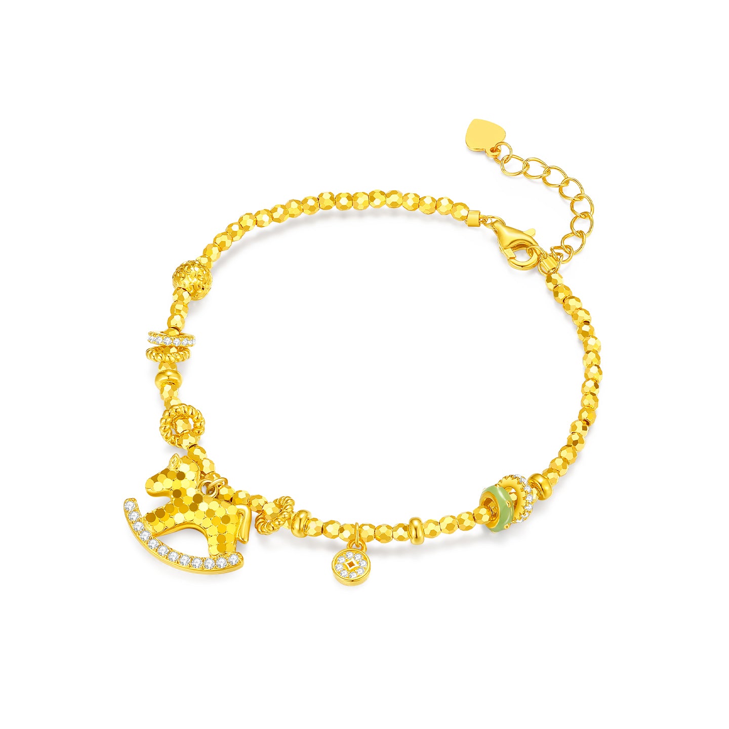 [Pre-sale] S925 Silver Zircon Rich Horse Jewelry Set - Necklace Bracelet