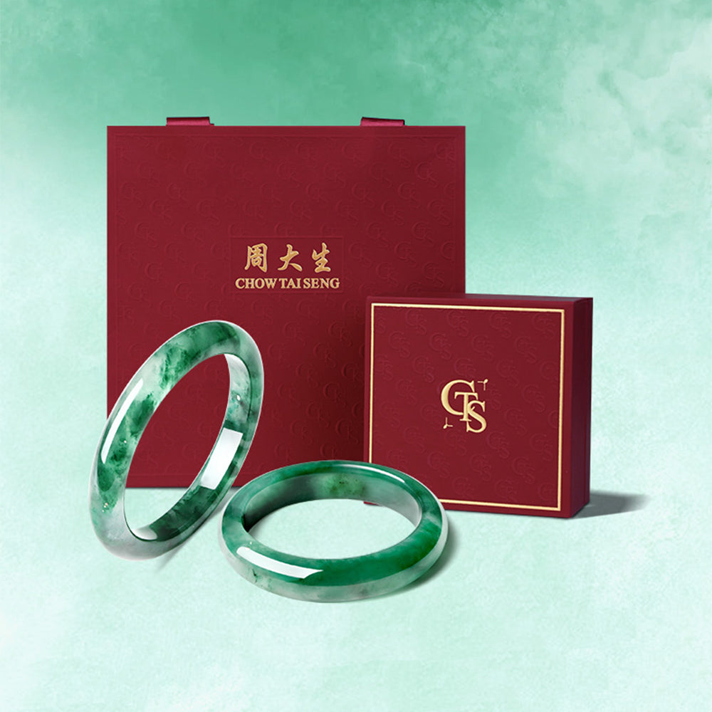 Natural African Green Jade Bangle