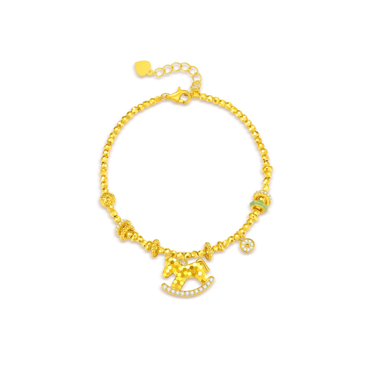 [Pre-sale] S925 Silver Zircon Rich Horse Jewelry Set - Necklace Bracelet