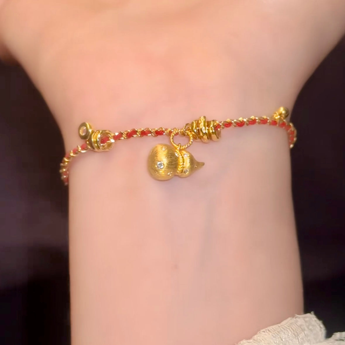 [Pre-sale] S925 Silver Zircon Happiness Gourd Bracelet