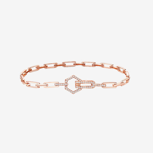 Urban Monologue Series 18K Gold Diamond Geometric Bracelet