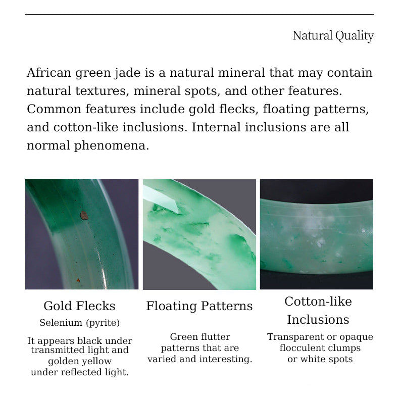 [Pre-sale] Natural African Green Jade Happiness Bean Necklace