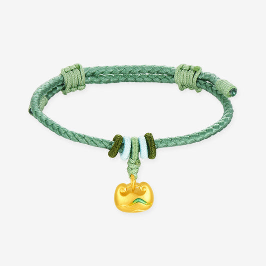 A Grand Panorama of Rivers and Mountains Series 24K Gold Lucky Bag Charm Bracelet
