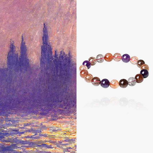Natural Energy Colored Crystal Beaded Bracelet