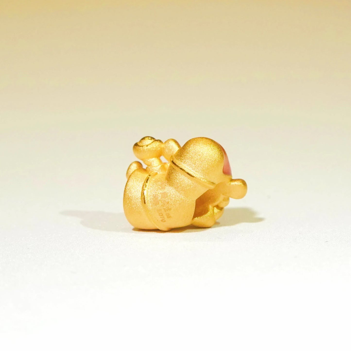 24K Gold Lying Fortune God Charm