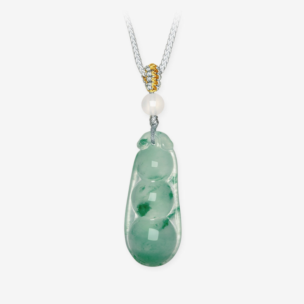 [Pre-sale] Natural African Green Jade Happiness Bean Necklace