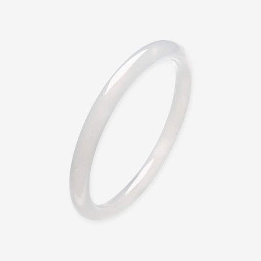 Chinese Style Jingle Chalcedony Jade Dingdang Bangle