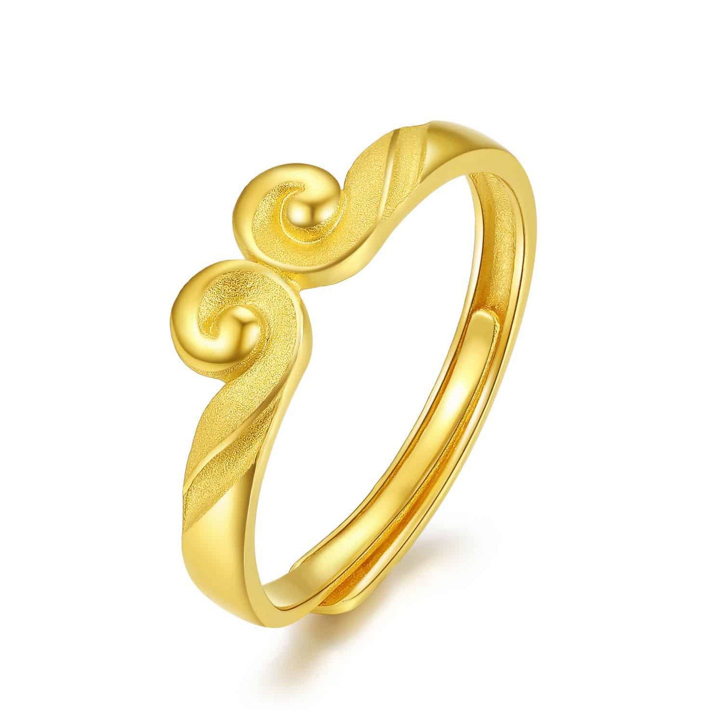 Sun Wukong Series 24K Gold Golden Hoop Ring