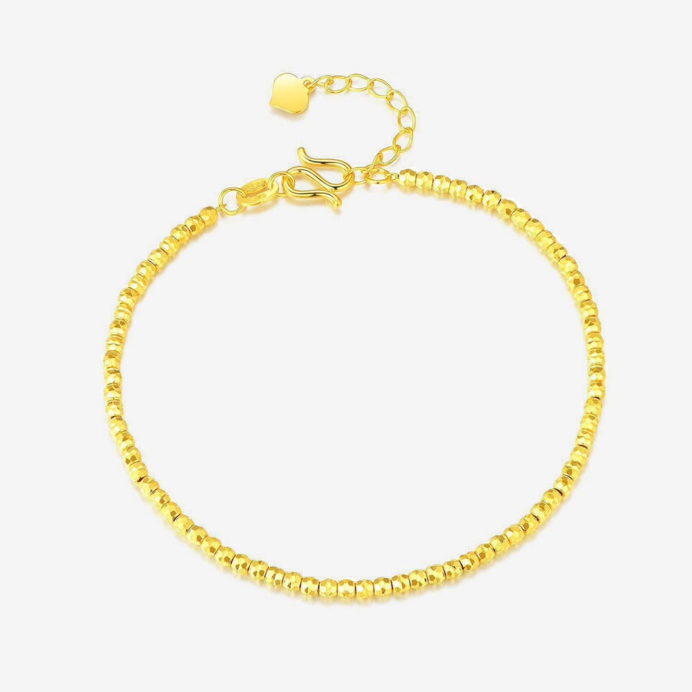 24K Gold Club Shining Beads Bracelet