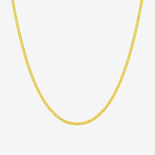 24K Gold Cable O Basic Chain Necklace