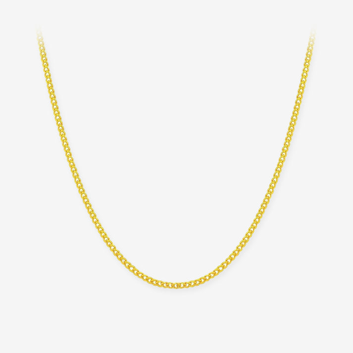 24K Gold Cable O Basic Chain Necklace – ChowTaiSeng