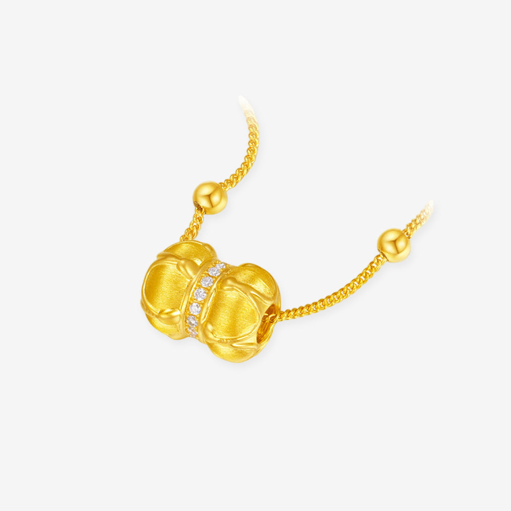 [Pre-order] Twelve Gods of Flowers Series 24K Gold Diamond Lucky Flower Charm