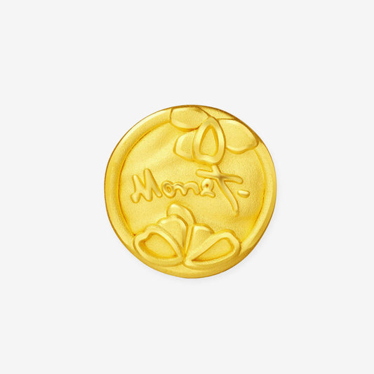 Monet Garden Series 24K Gold Orange Blossom WAVE Charm