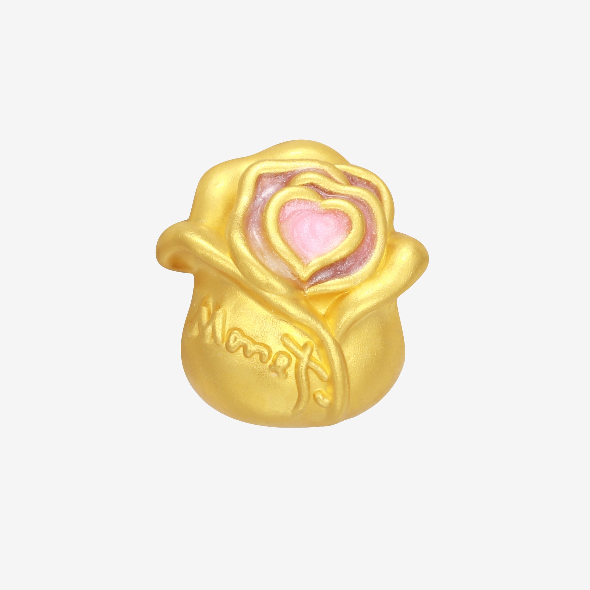 Monet Garden Series 24K Gold Love Rose Charm – ChowTaiSeng