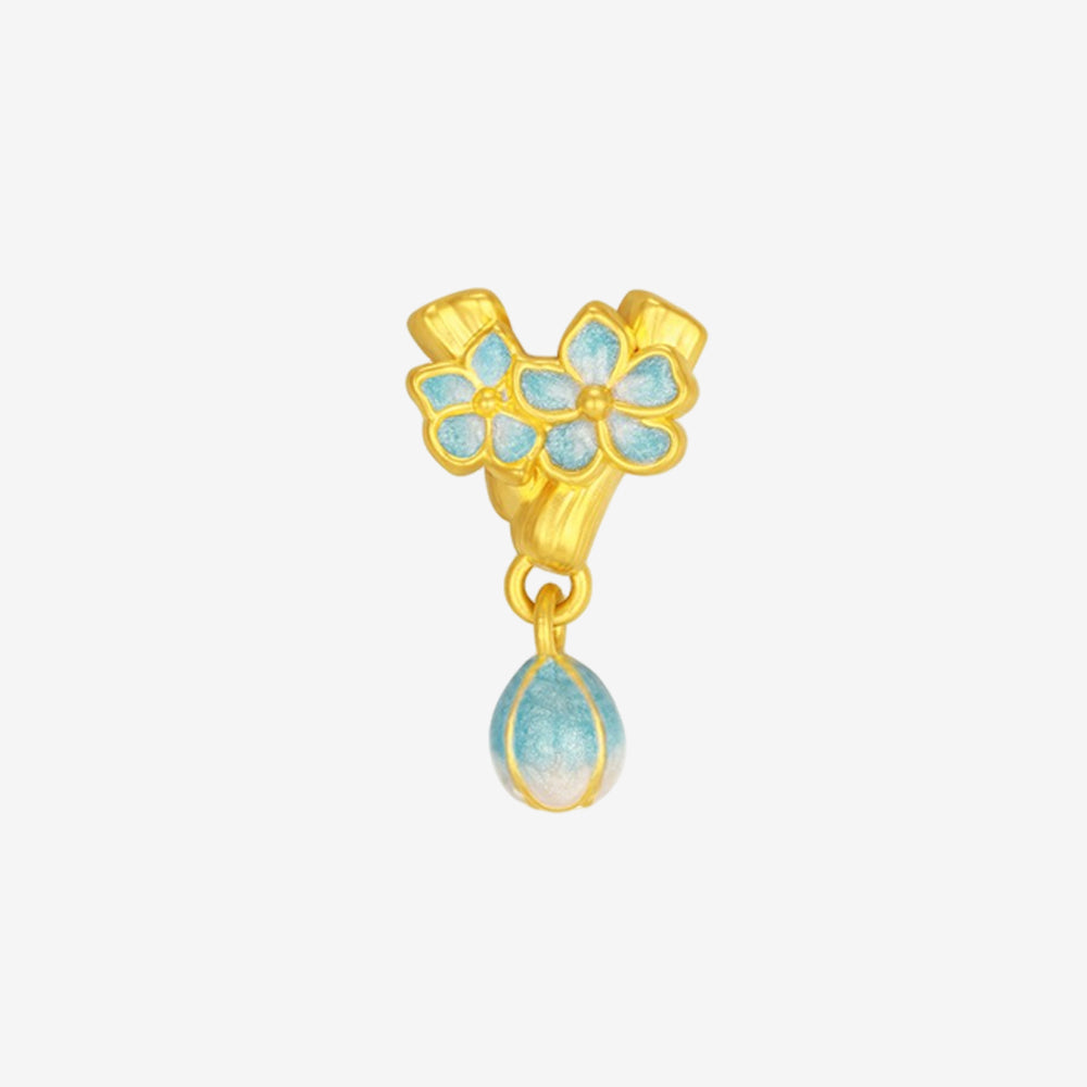 Blazing Van Gogh Series 24K Gold Almond Blossom V charm