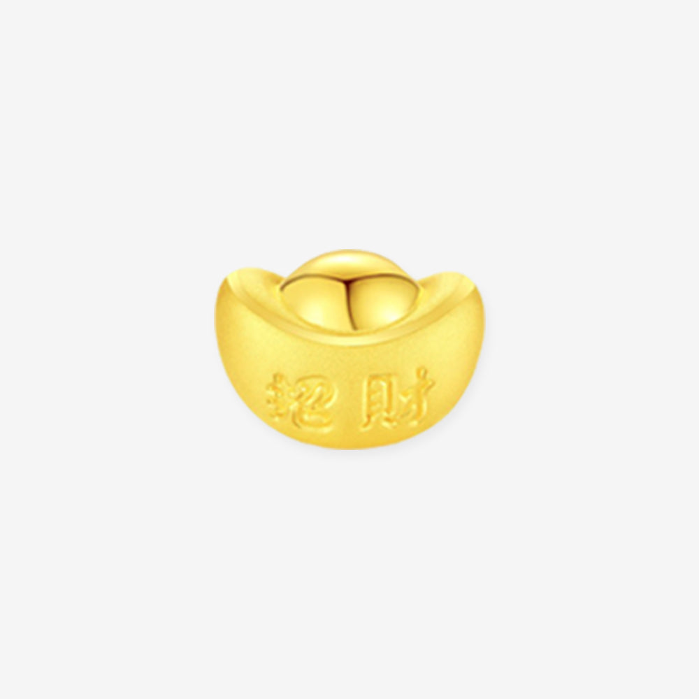 24K Gold Bring Wealth Ingot Charm