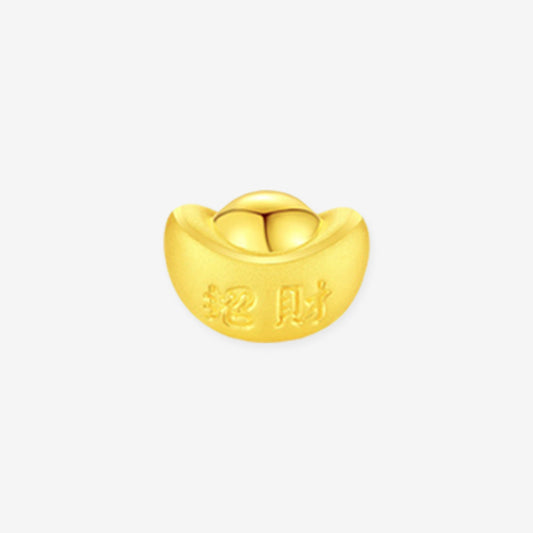 24K Gold Bring Wealth Ingot Charm