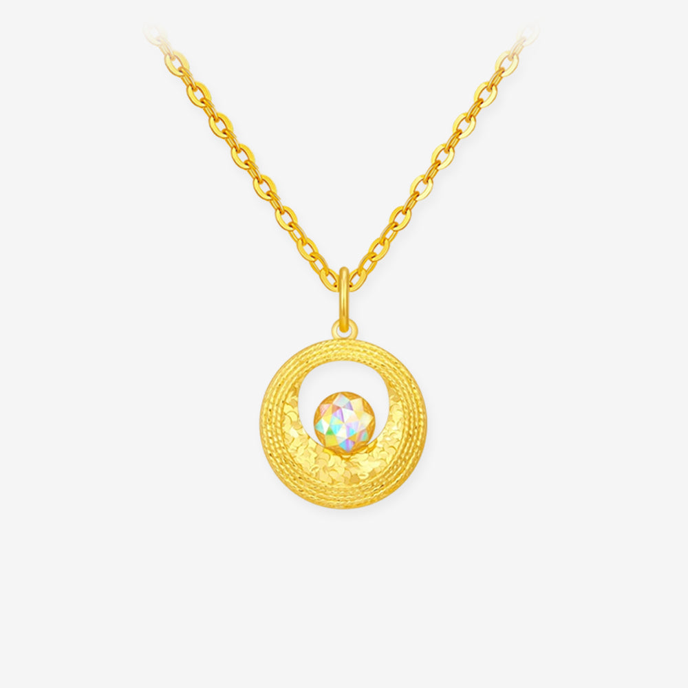 [Pre-sale] Dazzling Gold Series 24K Gold Moon Ball Pendant