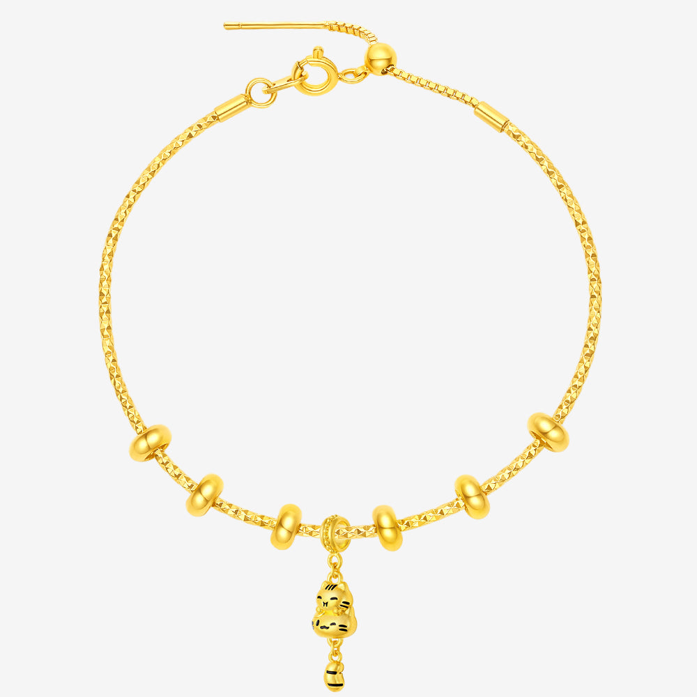 24K Gold Happy Pet Cat and Dog Charm