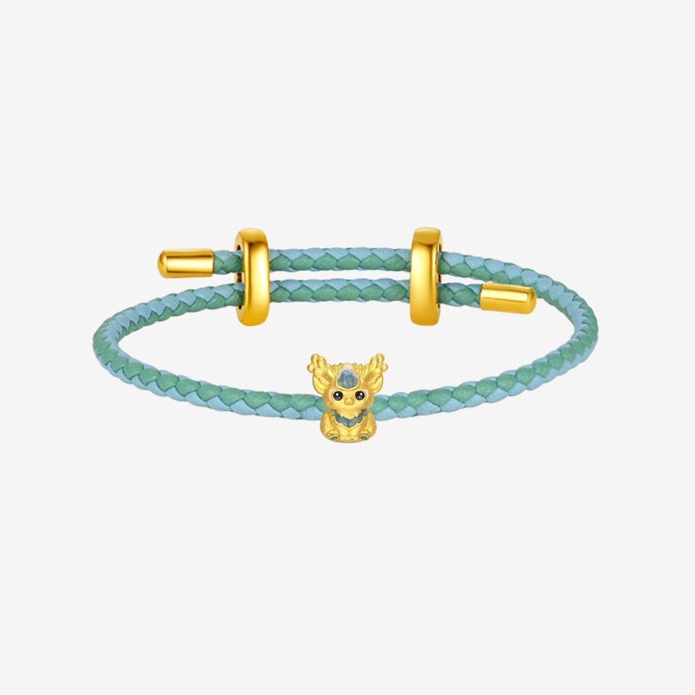 [Pre-sale] Mountain and Sea Auspicious Beast Series 24K Gold Temperature Color Change Enamel White Deer Charm