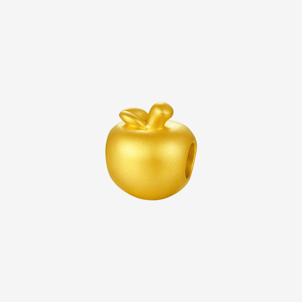 24K Gold Apple Charm