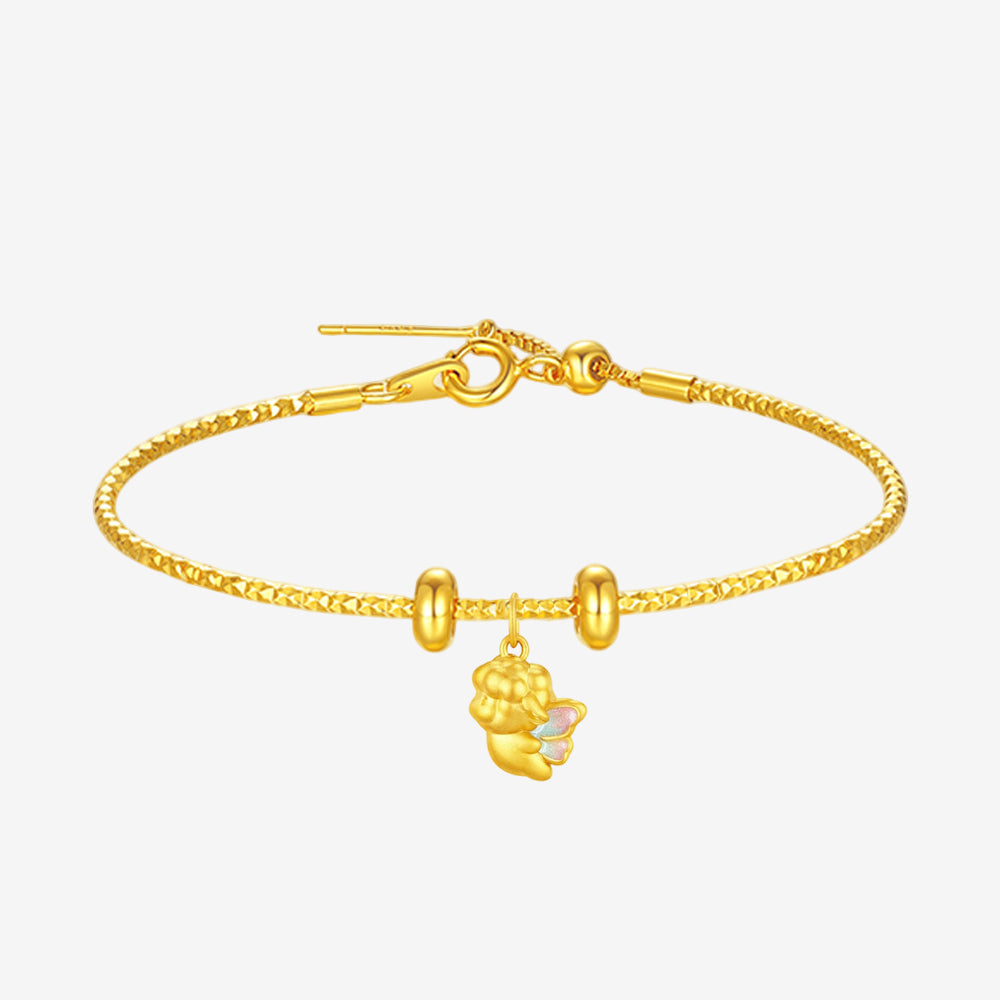 Baudelaire Sheep & Friends Co-branded Series 24K Gold Enamel Fairy-Tale Sheep Charm Set