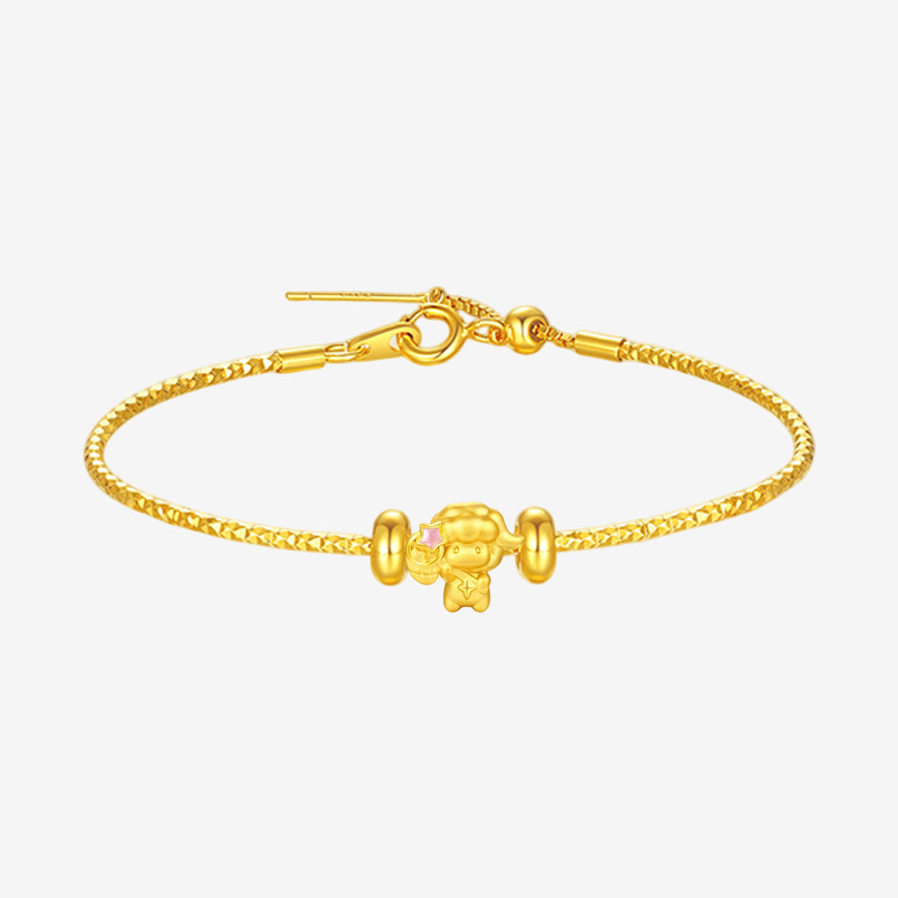 Baudelaire Sheep & Friends Co-branded Series 24K Gold Enamel Fairy-Tale Sheep Charm Set