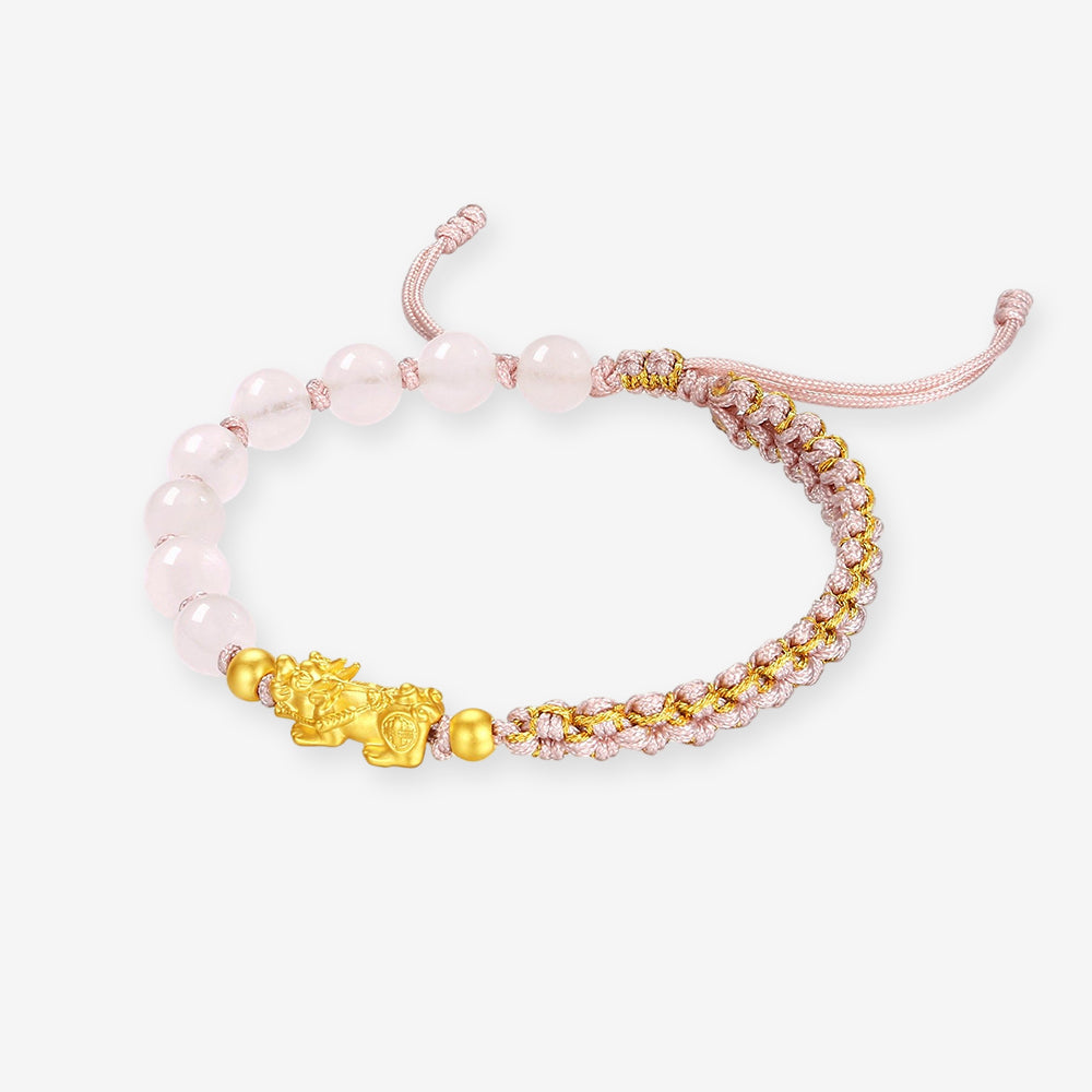 [Pre-sale] 24K Gold Crystal Agate Pixiu Couple Bracelets