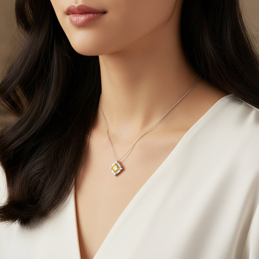 [Pre-sale] Silver The Heart Of Blue Ocean Necklace