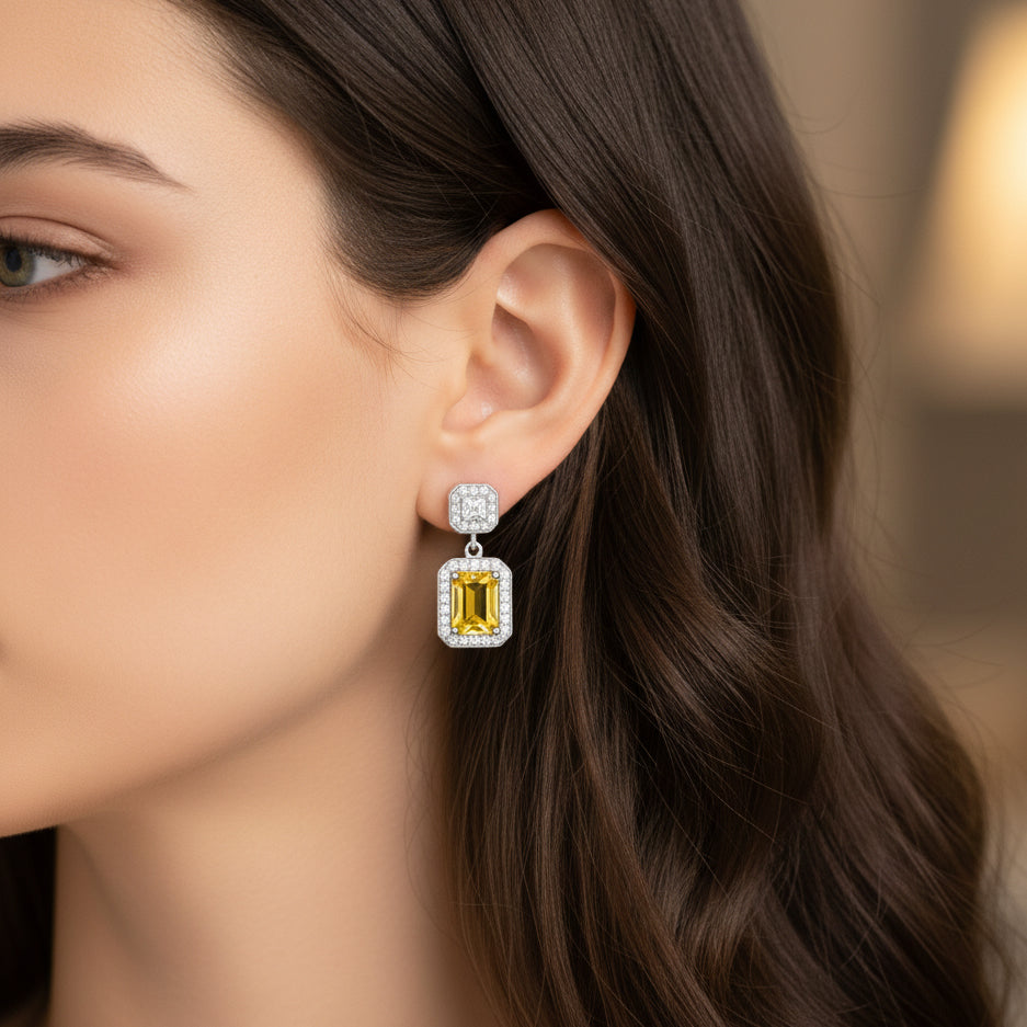 [Pre-sale] Silver The Heart Of Blue Ocean Earrings