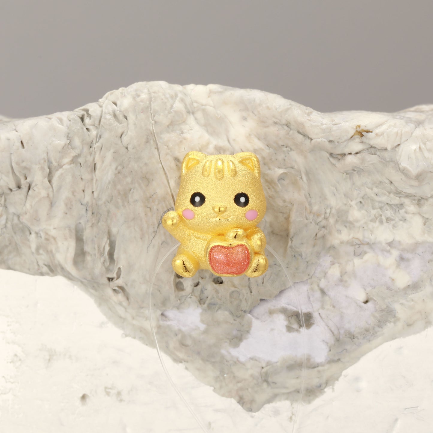 Children's Series 24K Gold Lucky Cat Charm