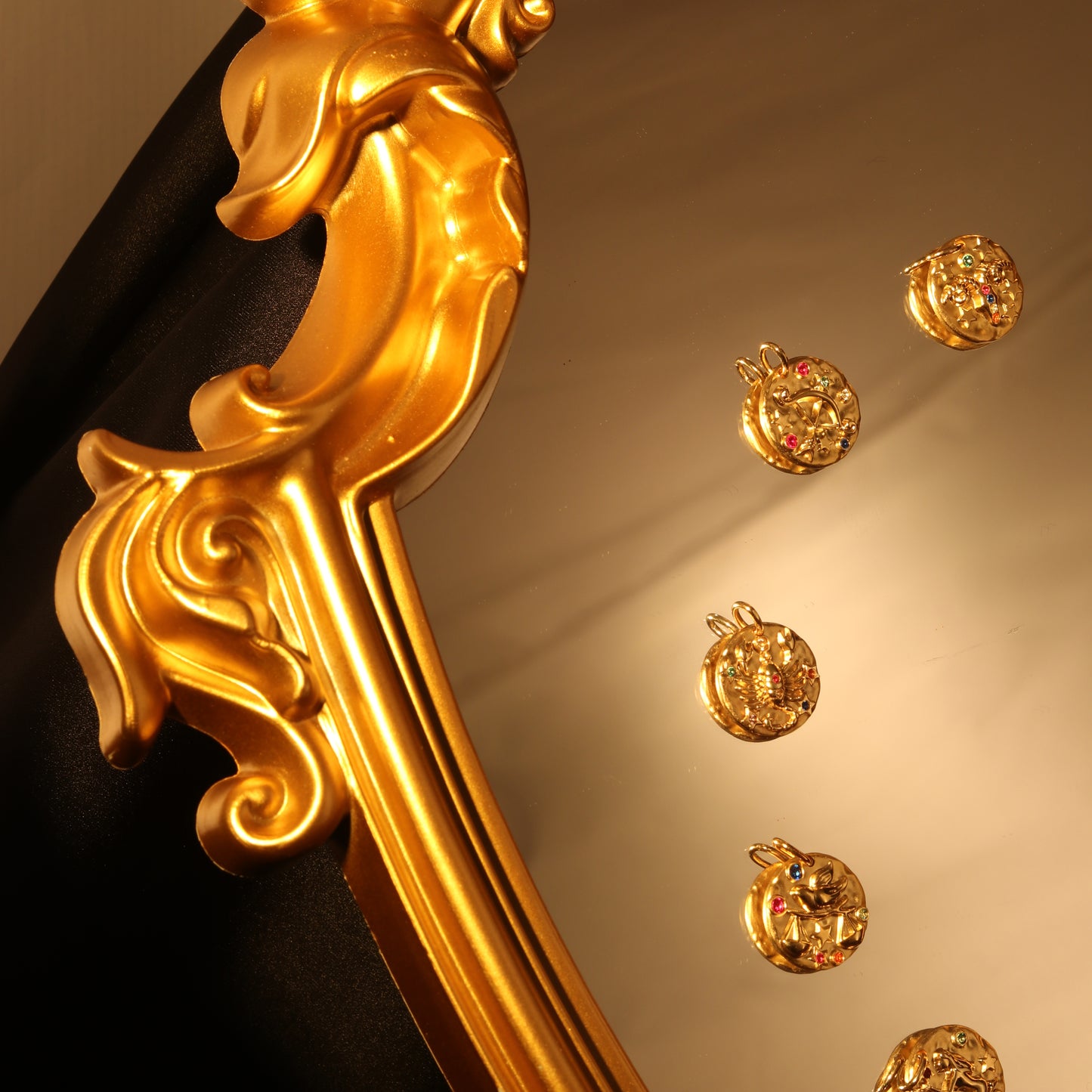 Silver Vintage Zodiac Signs Necklace