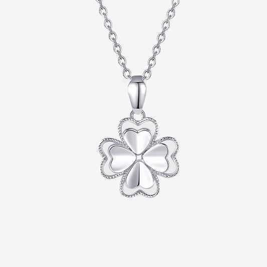 Pt950 Platinum Four-Leaf Clover Pendant