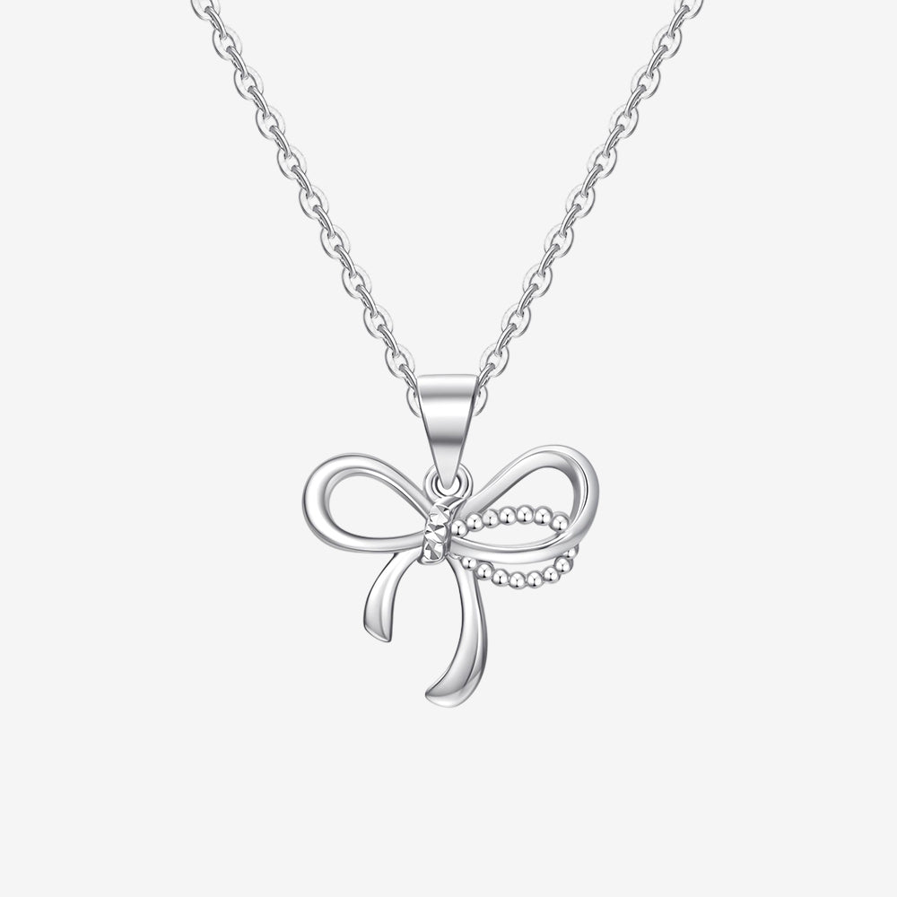 Pt950 Platinum Bow Knot Pendant