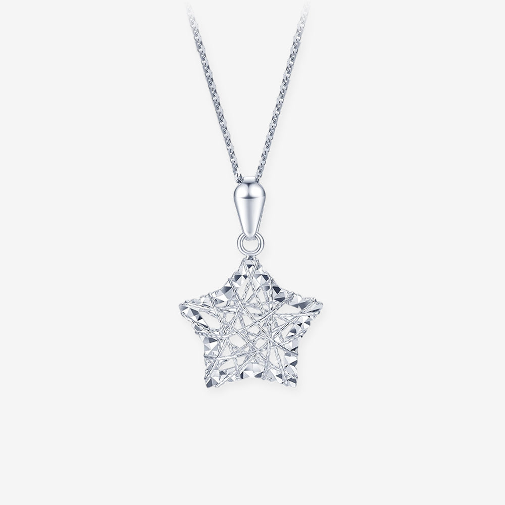 Platinum Hallow Star Pendant