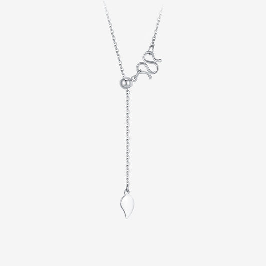 Pt950 Platinum Bolo Adjustable Basic Necklace