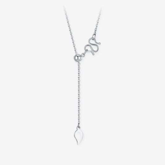 Platinum Adjustable Basic Necklace