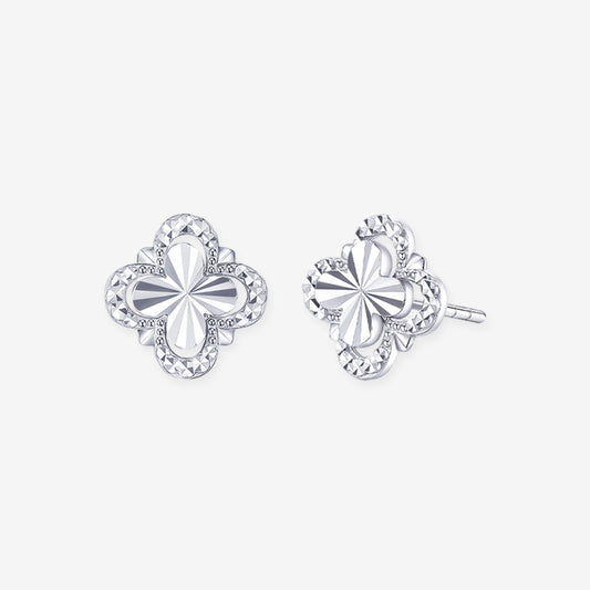 [Pre-sale] Pt950 Platinum Lucky Four-leaf Clover Earrings