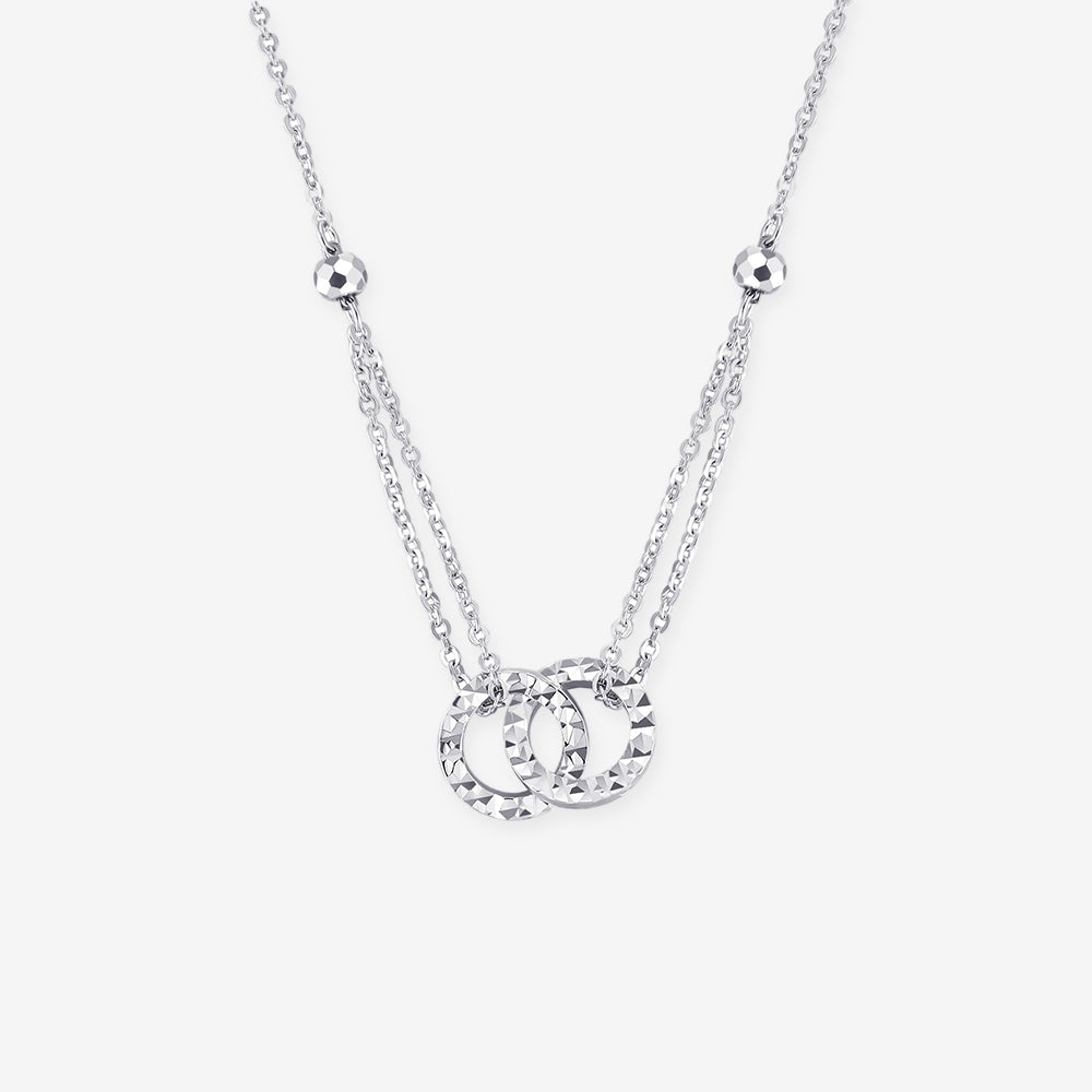 [Pre-sale] Pt950 Platinum Double Circle Necklace