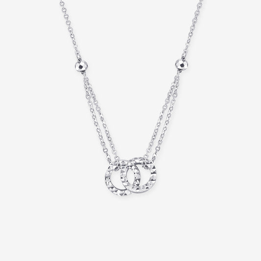 [Pre-sale] Pt950 Platinum Double Circle Necklace