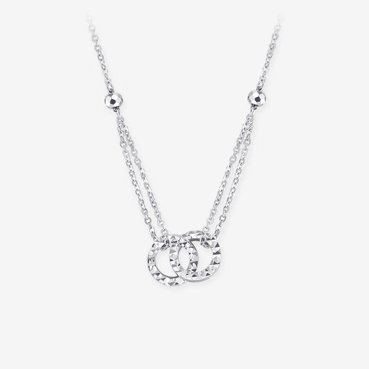 [Pre-sale] Pt950 Platinum Double Circle Interlocking Necklace