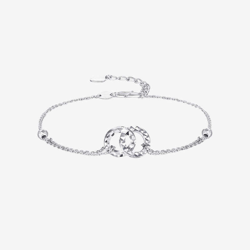 [Pre-sale] Pt950 Platinum Double Circle Bracelet
