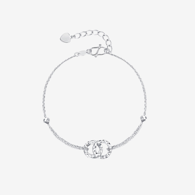 [Pre-sale] Pt950 Platinum Double Circle Bracelet