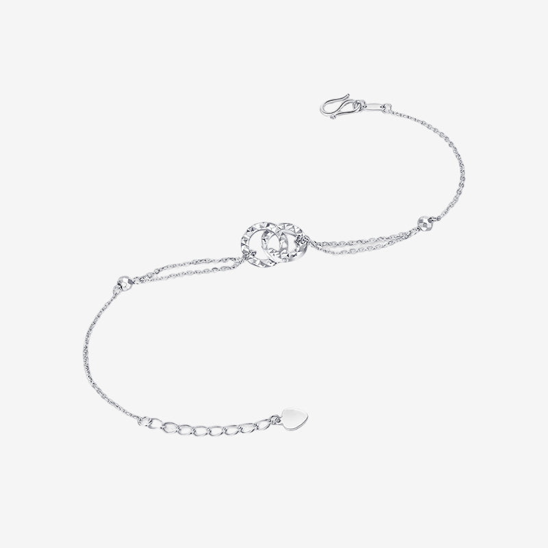 [Pre-sale] Pt950 Platinum Double Circle Bracelet