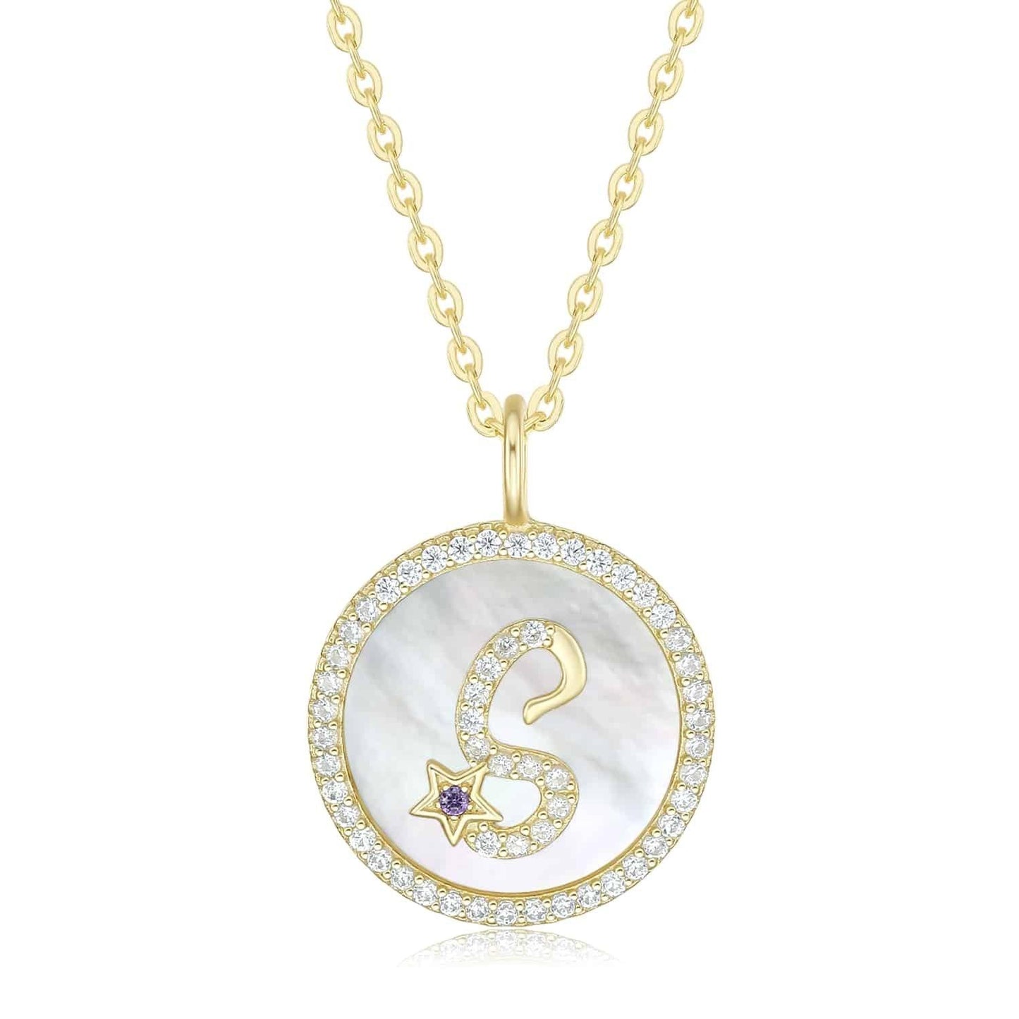 S925 Silver Alphabet Necklace