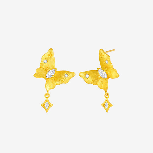 S925 Silver Elegant Butterfly Earrings